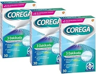 Corega 3 Dakikada Protezi Temizleyici 30 Tablet X 3 Adet ürün görseli 1
