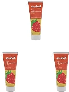 Steriball Doğal Macunu Florürsüz 75 Ml - Çilek Florür İçermez, Hidroksiapatit Ile Tam Koruma, Vegan (3 Paketi) ürün görseli 1
