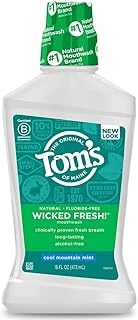 Tom'S Of Maine Doğal Wicked Fresh Alkolsüz Gargara, Serin Dağ Nane Yeşili, 16 Oz. (Ambalaj Değişebilir) ürün görseli 1
