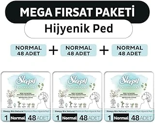 Sleepy Bio Hijyenik Ped Mega Fırsat Paketi Normal 144 Adet ürün görseli 1