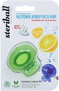 Steriball Fırçası Koruma Kabı - Limon Kokulu Yetişkin 2Li Manuel Fırçaları İçin (Karma Renk) (2 Adet Fırçası Koruma Kabı) ürün görseli 1