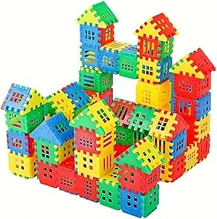 Puzzle City 3D Yapı Tasarım Blokları 128 Parça Eğitici Oyuncak ürün görseli 1