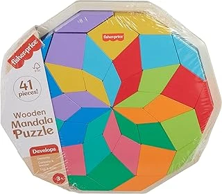 Fisher-Price Ahşap Mandala Yapboz Yürüme Çağındaki Çocuklar Için 40 Ahşap Parçadan Oluşan Fisher-Price Geometrik Mandala Yapboz Blokları Hxt94 ürün görseli 1