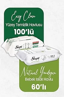 Sleepy Islak Bebek Havlusu 60'Lı Temizlik Havlusu 100' Lü ürün görseli 1