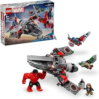| Kaptan Amerika Ile Red Hulk Savaşı 76292 7 Yaş Üzeri Süper Kahraman Seven Çocuklar Için İnşa Edilebilen Süper Kahraman Jeti İçeren Yaratıcı Oyuncak Yapım Seti (223 Parça) ürün görseli 1