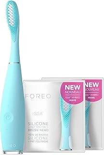 Foreo Total Care Issa 3 Seti - Ultra-Hijyenik 4’Ü 1 Arada Silikon Sonik Elektrikli Fırçası + 2 Issa Hybrid Wave Fırça Başlığı - Beyaz Dişler, Temiz Etleri, Yanaklar Dil, Yumuşak Fırça ürün görseli 1