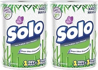 Solo Bambu Dev Rulo Havlu 1:3 (2 Paketi) ürün görseli 1