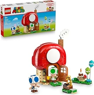 Super Mario Toad Evinde Parti 72041 – 7 Yaş Üzeri Çocuklar İçin Parti Temalı Yaratıcı Oyuncak Yapım Seti, Eğlenceli Oyun Deneyimi Hediye Fikri, Koleksiyonluk Model (276 Parça) ürün görseli 1