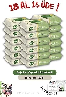 Sleepy Al 16 Öde Doğal Organik Islak Mendil 50 Adet Rosie ürün görseli 1