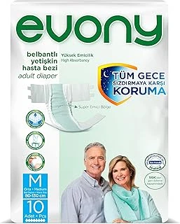 Evony Yetişkin Hasta Bezi Belbantlı Medium Standart 10 Adet ürün görseli 1