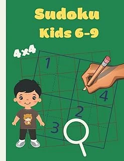 Sudoku Kids: Sudoku For Kids 50 Puzzles 4X4 Size 8.5X 11 Pages 105 Educational Game ürün görseli 1