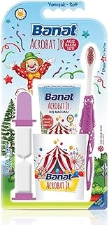 Banat Acrobat Junior Ağız Bakım Fırça Seti (Mavi) ürün görseli 1
