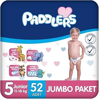 Paddlers Bebek Bezi 5 Numara Junior (11-18 Kg) 52 Adet – Paket ürün görseli 1