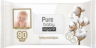 Pure Baby Organik Pamuklu Islak Havlu 1×90 (90 Yaprak) ürün görseli 1