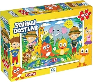 Ca Games Sevimli Dostlar 200 Parça 33X48Cm Çocuk Puzzle Yapboz ürün görseli 1