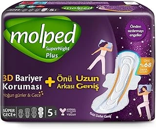 Molped S.Night Önü Uzun Gece Ped 5'Li ürün görseli 1