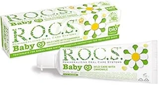 R.O.C.S. Baby Papatya Özlü Florürsüz Macunu Fırçası Seti ürün görseli 1