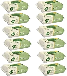 Sleepy Doğal Organik Pamuklu Temizlik Havlusu 50 Yaprak 12 Li Paket ürün görseli 1