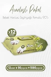 Sleepy Zeytinyağlı Pamuklu Islak Bebek Havlusu 90 Yaprak X 12 (1080 Yaprak) ürün görseli 1