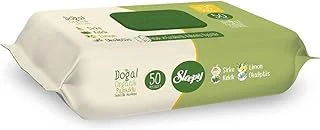 Sleepy Doğal Organik Pamuklu Temizlik Havlusu 50 Yaprak ürün görseli 1