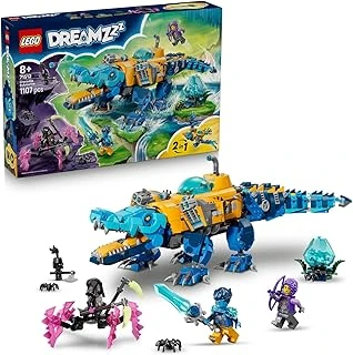 Dreamzzz Timsah Denizaltı 71512 – 8 Yaş Üzeri Çocuklar Için Logan, Zoey, Arika Minifigürleri Grimspawn Figürü İçeren 2 İnşa Seçenekli Yaratıcı Oyuncak Yapım Seti, Hediye Fikri (1107 Parça) ürün görseli 1