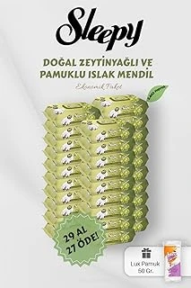 Sleepy 90' Lı Zeytinyağlı Pamuklu Bebek Mendili 29 Al 27 Öde Hediyeli ürün görseli 1