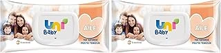 Uni Baby Aile Islak Mendil 12X90 1080 Yaprak (2 Paketi) ürün görseli 1