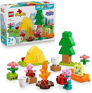 Duplo Peppa Pig Kamp Gezisi 10452-2 Yaş Üzeri Kız Erkek Çocuklar Için Çadır, Kano, Kamp Ateşi 2 Figür İçeren Küçük Kas Becerileri Renk Eşleştirme Yaratıcı Yapım Seti (32 Parça) ürün görseli 1