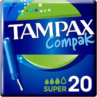 Tampax Compak Tampon Super Aplikatörlü 20 Adet ürün görseli 1