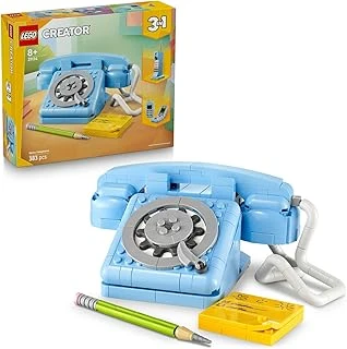 Creator 3'Ü 1 Arada Telefon 31174 – 8 Yaş Üzeri Çocuklar Için 1980'Ler Veya 2000'Ler Modeli Olarak İnşa Edilebilen Nostaljik Oyuncak Yapım Seti, Eğlenceli Hediye Fikri (383 Parça) ürün görseli 1