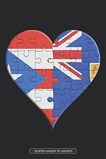Planner: Puerto Rican Turks And Caicos Flag United Heart Jigsaw Puzzle Flags Of Puerto Rico Turks And Caicos ürün görseli 1