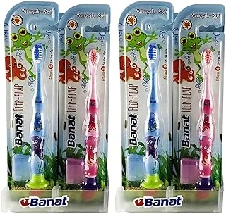 Banat Flip Flap Çocuk Fırçası 2Li Paket ürün görseli 1