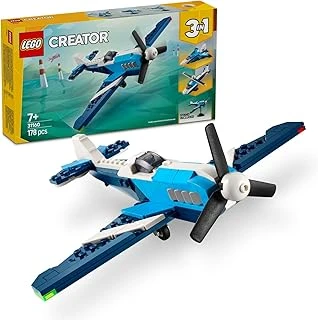 Creator 3’Ü 1 Arada Uçak: Yarış Uçağı 31160-7 Yaş Üzeri Çocuklar Için Jet Veya Helikoptere Dönüşebilen Oyuncak Yapım Seti, Doğum Günü Hediyesi (178 Parça) ürün görseli 1