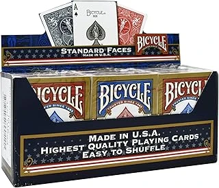 Bicycle Rider Back Intl. Standard Endeks Oyun Kartları, 12 Deste (6 Kırmızı, 6 Mavi) ürün görseli 1