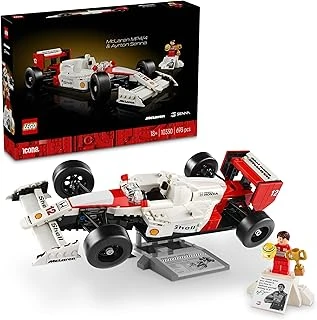Icons Mclaren Mp4/4 Ayrton Senna 10330 - Araç Tutkunu Yetişkinler Için Koleksiyonluk Yaratıcı Model Araba Yapım Seti, Doğum Günü Hediyesi Fikri (693 Parça) ürün görseli 1