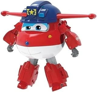 Super Wings Harika Kanatlar Dönüşen Tekli Figür Polis Jett ürün görseli 1