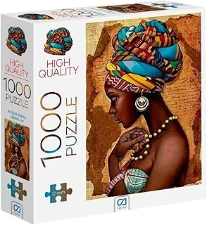 Ca Games Afrikalı Kadın 1000 Parça 2,2Mm Kalınlık 48X68Cm Profesyonel Hobi Puzzle Yapboz Serisi ürün görseli 1