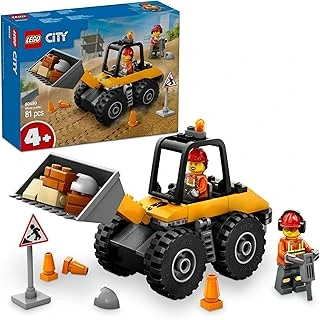 City Sarı Tekerlekli İnşaat Yükleyicisi 60450-4 Yaş Üzeri Çocuklar Için Yaratıcı İnşaat Aracı İçeren Oyuncak Yapım Seti, Doğum Günü Hediyesi (81 Parça) ürün görseli 1