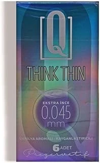 Q Kondom Think Thin 6'Lı Extra Ince 0,045 Mm ürün görseli 1