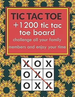 Independently Published Tic Tac Toe +1200 Tic Tac Toe Board: Challenge All Your Members And Enjoy Your Time ürün görseli 1