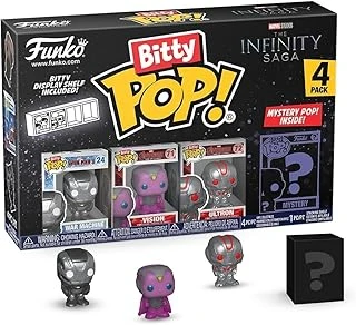 Funko Bitty Pop! - Iron Man - War Machine, Vision, Ultron Sürpriz Mini Gizem Figürü - 2,2 Cm - Comics Koleksiyonlanabilir - İstiflenebilir Raf Dahil, Hediye Fikri ürün görseli 1