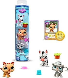 Littlest Pet Shop Bandai Zoo Bf00597 Seti, 3 Evcil Hayvan, Aksesuar, Koleksiyon Kartı Sanal Kod, 7. Nesil, Evcil Hayvanlar #96, #97, #98, 4 Yaşından Büyük Çocuklar + ürün görseli 1