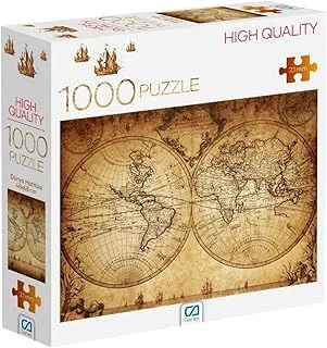 Ca Games Eski Dünya Haritası 1000 Parça 2,2Mm Kalınlık 48X68Cm Profesyonel Hobi Puzzle Yapboz Serisi ürün görseli 1