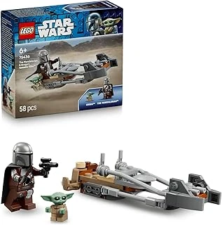 Wars Mandalorian Grogu’Nun Hız Motoru 75436-6 Yaş Üzeri Çocuklar Için Blaster Silahlı Mandalorian Minifigürü Grogu İçeren Yaratıcı Oyuncak Yapım Seti, Hediye Fikri (58 Parça) ürün görseli 1