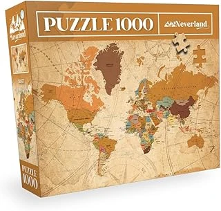 Neverland 1000 Parça Puzzle - Map-Ii (Dünya Hari̇tasi-Ii) ürün görseli 1