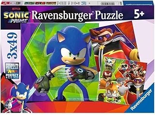 Ravensburger, 3X49P Puzzle Sonic, Çocuk Puzzle ürün görseli 1