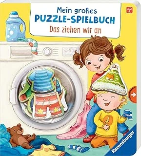 Mein Großes Puzzle-Spielbuch: Das Ziehen Wir An - Kinderbuch Ab 2 Jahren, Mit 10 Puzzleteilen ürün görseli 1