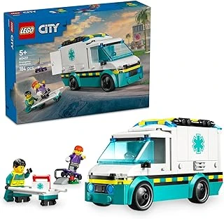 City Acil Yardım Ambulansı 60451 - Model Araç Seven 5 Yaş Üzeri Çocuklar Için Yaratıcı Oyuncak Yapım Seti, Doğum Günü Hediyesi (184 Parça) ürün görseli 1