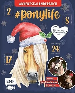 # Ponylife – Mein Adventskalenderbuch – Von Lia Und Lea: 24 Überraschungen Für Echte Pferde-Fans: Diys, Tipps, Pony-Wissen Und Vieles Mehr – Mit Perforierten Seiten Zum Auftrennen ürün görseli 1