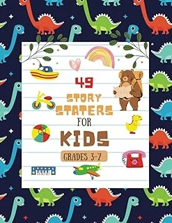 Independently Published Story Starters For Little Kids: Creative Writing Prompts | 8.5 X 11 In | 49 Story Pages | Creativity Gift For Kids | Colorful Kids Dinosaurs ürün görseli 1
